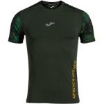Camisetas deportivas verdes de poliester rebajadas tallas grandes manga corta con logo Joma talla XXL para hombre 