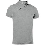 Camisetas deportivas grises de poliester manga corta con cuello alto con logo Joma talla XL para mujer 