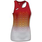 Joma Elite VII Camiseta Tirantes Running, Niñas, Rojo Blanco Amarillo, 4XS-3XS