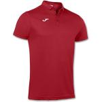 Camisetas deportivas rojas de poliester rebajadas manga corta con logo Joma talla XXS para hombre 