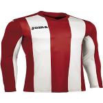 Joma Pisa Camiseta, Hombres, Rojo-Blanco, M