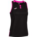 Camisetas negras de goma de tenis rebajadas sin mangas con cuello redondo transpirables Joma talla L para mujer 