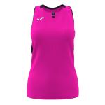 Camisetas rosas de goma de tenis rebajadas sin mangas con cuello redondo transpirables Joma talla M para mujer 