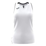Camisetas blancas de goma de tenis rebajadas sin mangas con cuello redondo transpirables Joma talla XL para mujer 