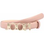 Cinturones rosas de cuero con hebilla  rebajados con logo Joop! para mujer 