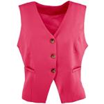 Chalecos fucsia sin mangas formales talla S para mujer 