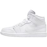 Zapatillas blancas de goma con cordones rebajadas con cordones Nike Air Jordan 1 talla 43 para hombre 