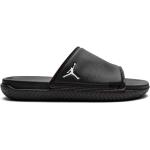 Sandalias negras de goma con logo Jordan para mujer 