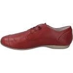 Zapatos rojos de cuero con cordones con tacón hasta 3cm formales Doblados Josef Seibel talla 41 para mujer 