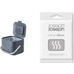 Cubos grises de acero inoxidable de basura Joseph Joseph 
