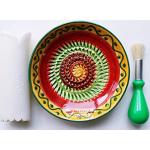 Sets de platos multicolor de cerámica mediterráneo 