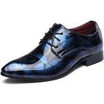 Zapatos azules de goma con cordones con cordones formales talla 47 para hombre 