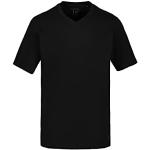 Camisetas negras Oeko-tex de manga corta rebajadas tallas grandes manga corta talla 6XL para hombre 
