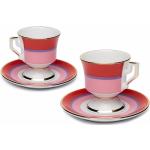 Tazas rosas de porcelana de té  aptas para lavavajillas La DoubleJ 