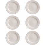 Sets de platos blancos de gres modernos LOLAhome 20 cm de diámetro 