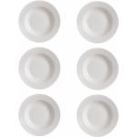 Sets de platos blancos de porcelana LOLAhome 22 cm de diámetro 