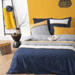Juegos de cama azules de algodón 