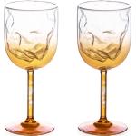 Copas doradas de vidrio de vino Seletti 