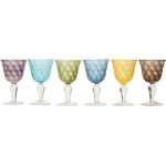 Copas azules de vidrio de vino Pols Potten 