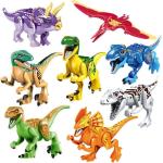 Juego de plástico de construcción de dinosaurios infantiles 