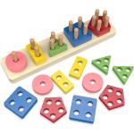 Juegos de madera de bloques infantiles 12-24 meses 