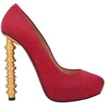 Zapatos rojos de cuero de tacón rebajados talla 41 para mujer 