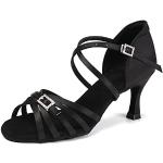 Zapatos negros de goma de tacón talla 35 para mujer 