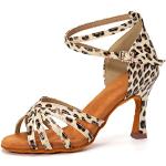Zapatos de sintético de tacón con tacón cubano leopardo talla 37 para mujer 