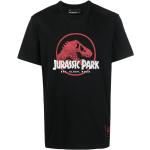 Camisetas negras de algodón de manga corta rebajadas Jurassic Park manga corta con cuello redondo Neil Barrett para hombre 