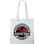 Tote bags blancas Jurassic Park de materiales sostenibles para mujer 