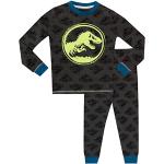 Jurassic World - Pijama para Niños - Brilla en la Oscuridad - Gris - 5-6 años