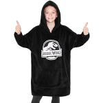 Sudaderas negras de poliester con capucha infantiles Jurassic Park con motivo de dinosaurios Talla Única 