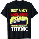 Just A Boy Who Loves Titanic Titanic Ship Lover Niños Niños Camiseta