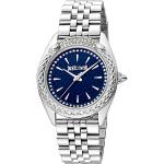Relojes azul marino de acero inoxidable de pulsera Cuarzo analógicos Just Cavalli para mujer 