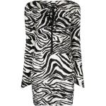 Vestidos estampados negros de poliester rebajados zebra Just Cavalli talla XS para mujer 