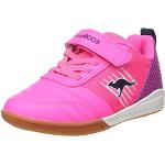 Sneakers rosa neón de sintético con velcro con velcro informales Kangaroos talla 34 para mujer 