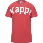 Camisetas rojas de algodón de manga corta manga corta con cuello redondo con logo Kappa talla XS para hombre 