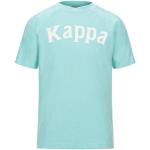 Camisetas azules de algodón de manga corta manga corta con cuello redondo con logo Kappa talla XS para hombre 