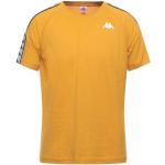 Camisetas amarillas de algodón de manga corta tallas grandes manga corta con cuello redondo con logo Kappa talla XS para hombre 