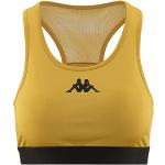 Ropa de deporte amarilla de jersey con logo Kappa Kombat talla S para mujer 
