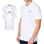 Camisetas deportivas blancas de algodón transpirables oficinas con logo Kappa talla L para hombre 