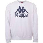 Sudaderas blancas de algodón sin capucha informales con logo Kappa talla XL para hombre 