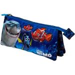 Buscando a Nemo Sea-Estuche Portatodo Triple, Azul, 23.5 x 10 cm