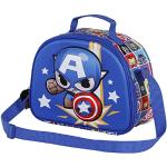 Bolsa merienda azul rebajada Capitán América oficina para mujer 