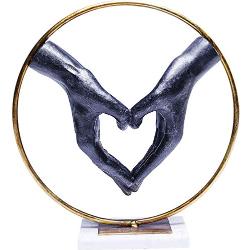 Kare Design Elements Heart HandFigura decorativa, diseño de corazón, 33x31x11cm