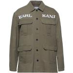 Camisas verde militar de algodón de manga larga manga larga militares con logo Karl Kani talla XS para hombre 