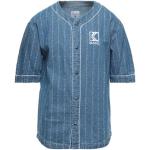 Camisetas azul marino de algodón de manga corta manga corta con cuello redondo Karl Kani talla XS para hombre 