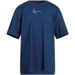 Camisetas azul marino de algodón de manga corta manga corta con cuello redondo con logo Karl Kani talla XL para hombre 