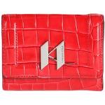 Billetera rojas de cuero cocodrilo Karl Lagerfeld para mujer 