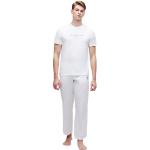 Pijamas largos orgánicos blancos de algodón con logo Karl Lagerfeld talla S de materiales sostenibles para hombre 